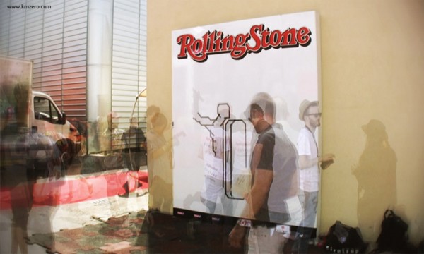 NO CURVES tape art for ROLLING STONE