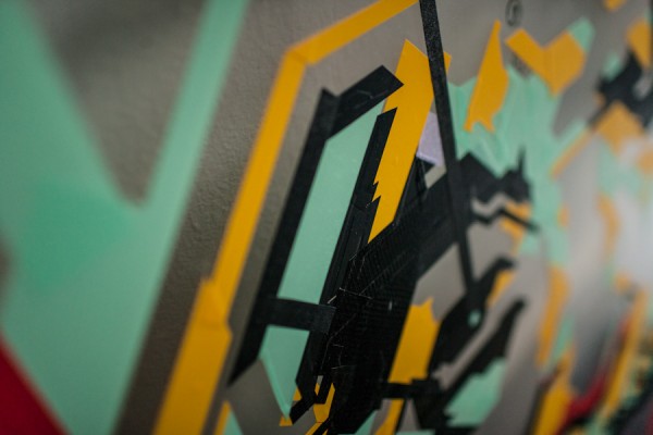 nocurves - tape art @Avantgarden Gallery