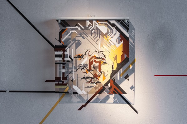 Top of the Lines / No Curves -tape art solo show @avantgardengallery milan - ph. Marco Montanari 2013 (19)
