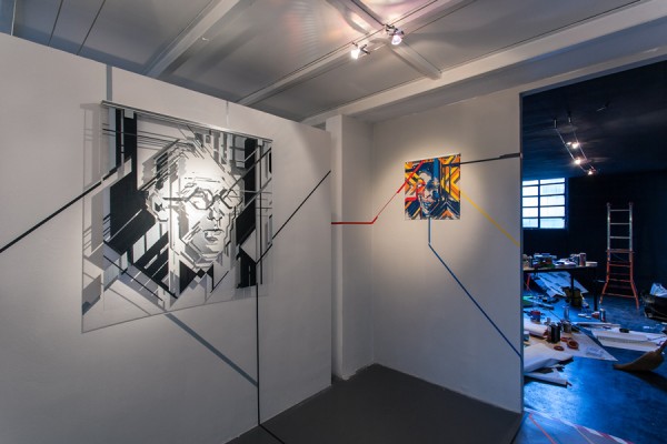 Top of the Lines / No Curves -tape art solo show @avantgardengallery milan - ph. Marco Montanari 2013 (5)