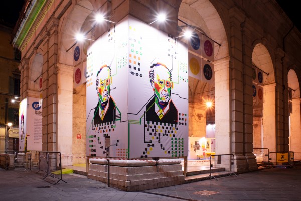 NO CURVES - PISA - ADRIANO OLIVETTI TAPE ART WALL NO CURVES - PISA - ADRIANO OLIVETTI TAPE ART WALL